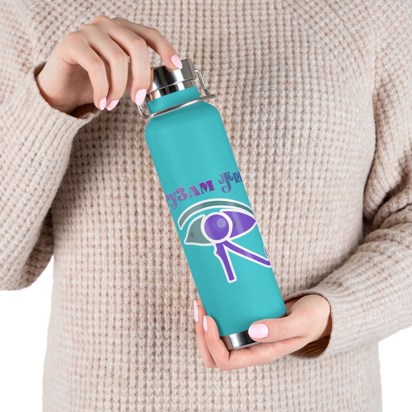 Ey3am Copper Vacuum Insulated Bottle, 22oz