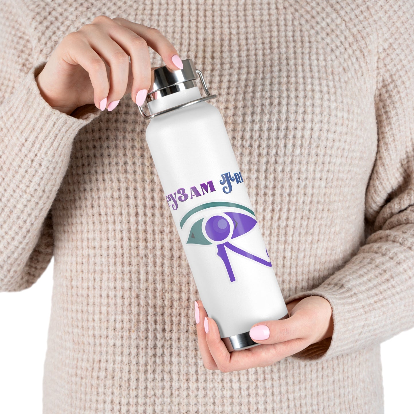 Ey3am Copper Vacuum Insulated Bottle, 22oz