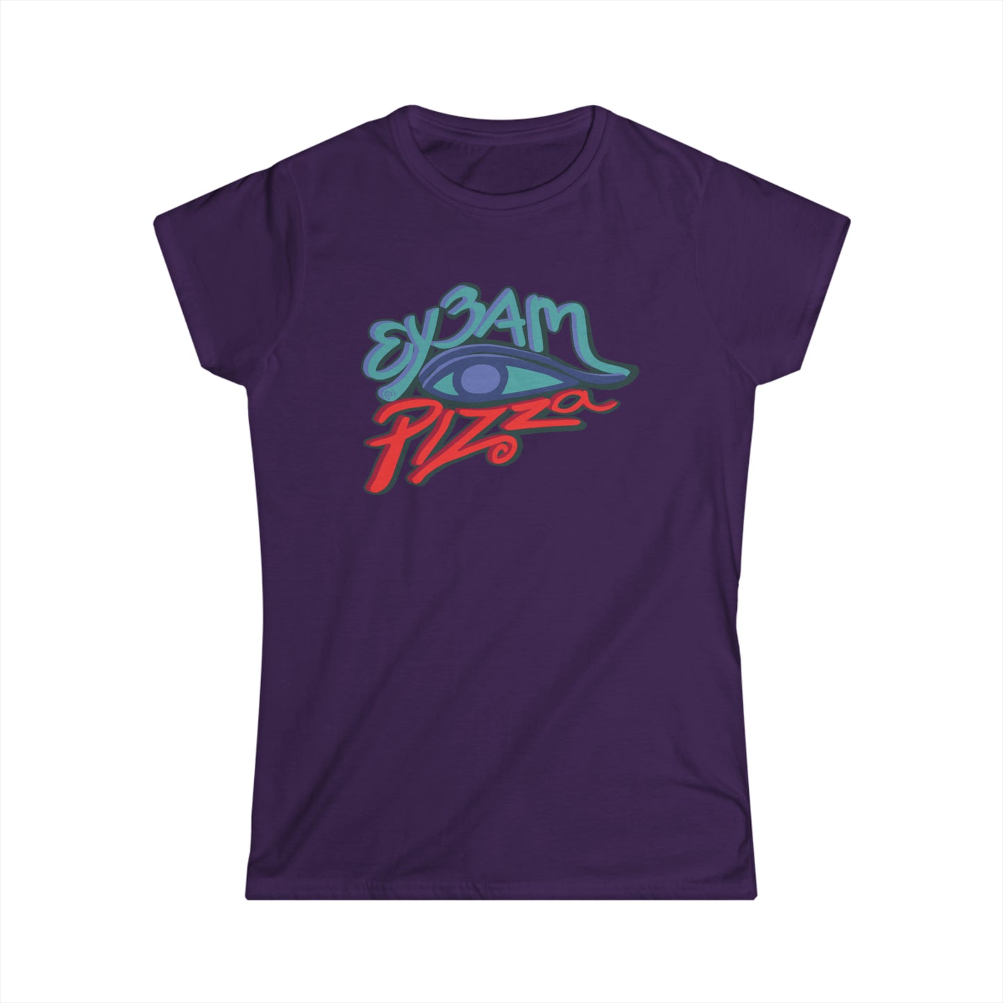 Women's Fitted Ey3am Pizza Tee