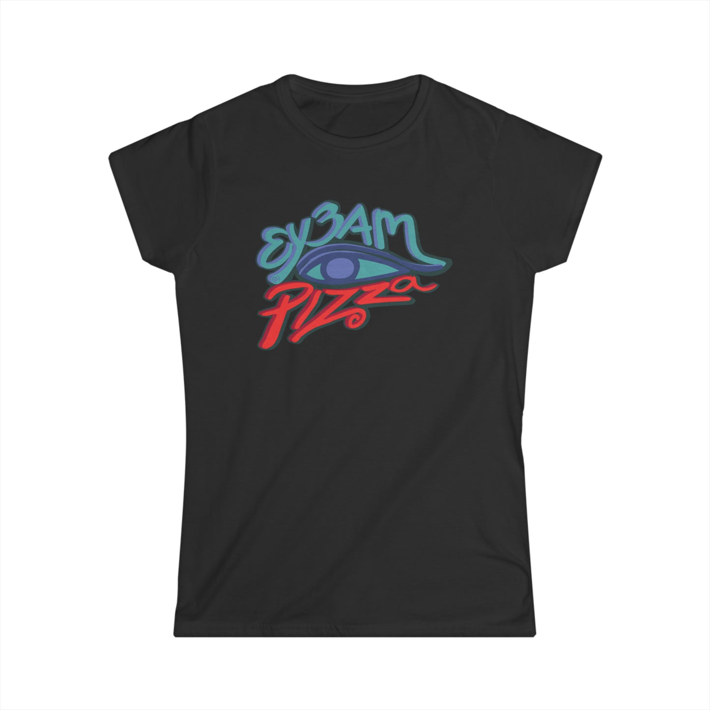 Women's Fitted Ey3am Pizza Tee