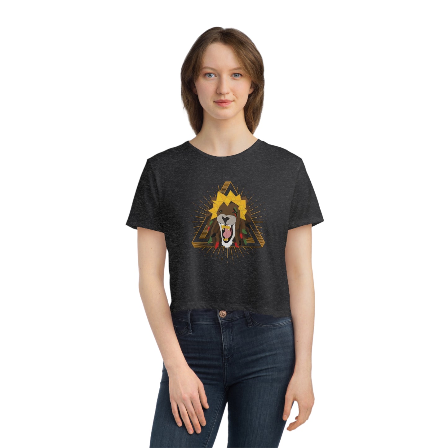 Warrior Rap Flowy Cropped Top