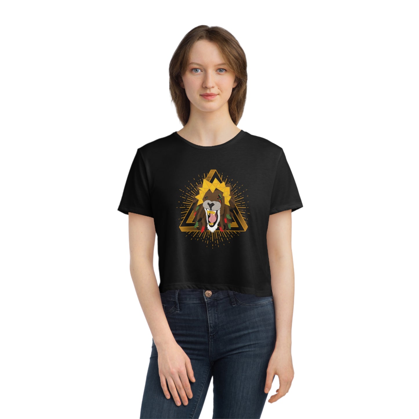 Warrior Rap Flowy Cropped Top