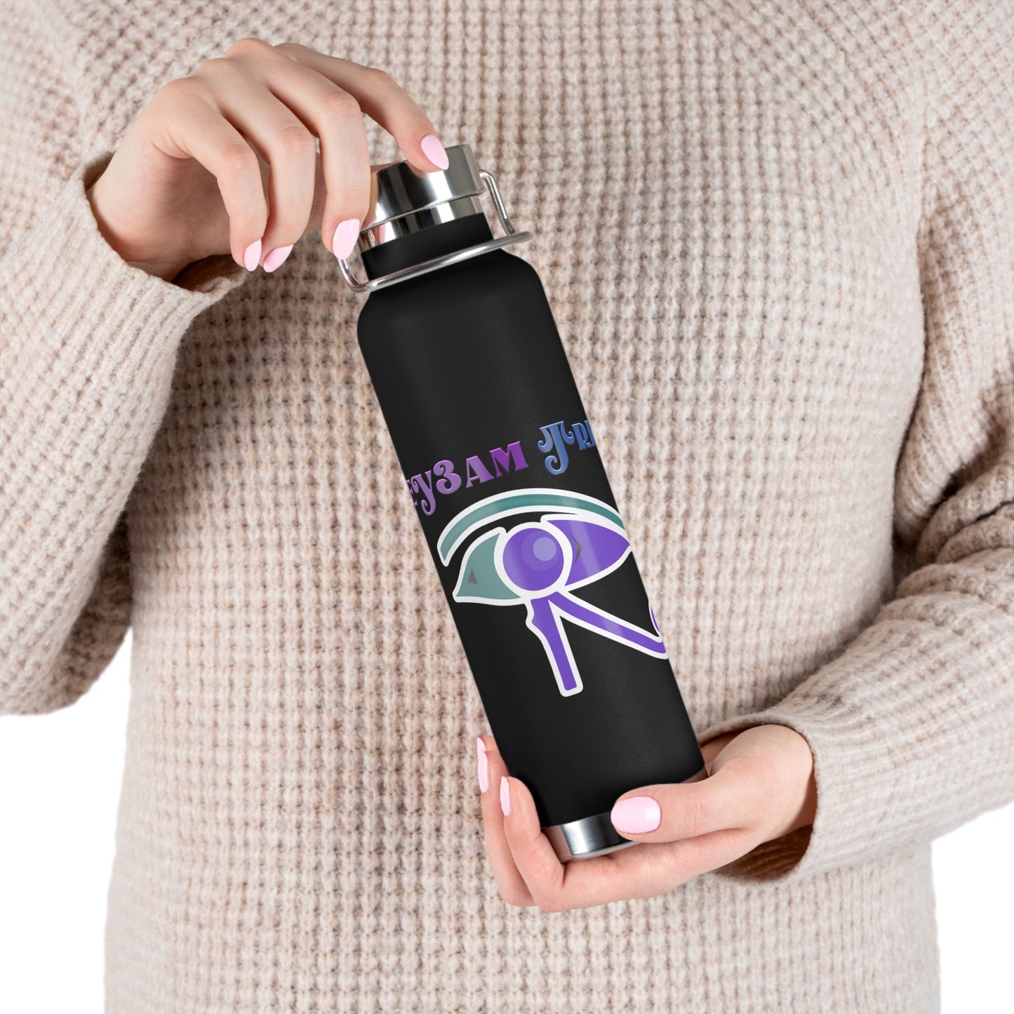 Ey3am Copper Vacuum Insulated Bottle, 22oz