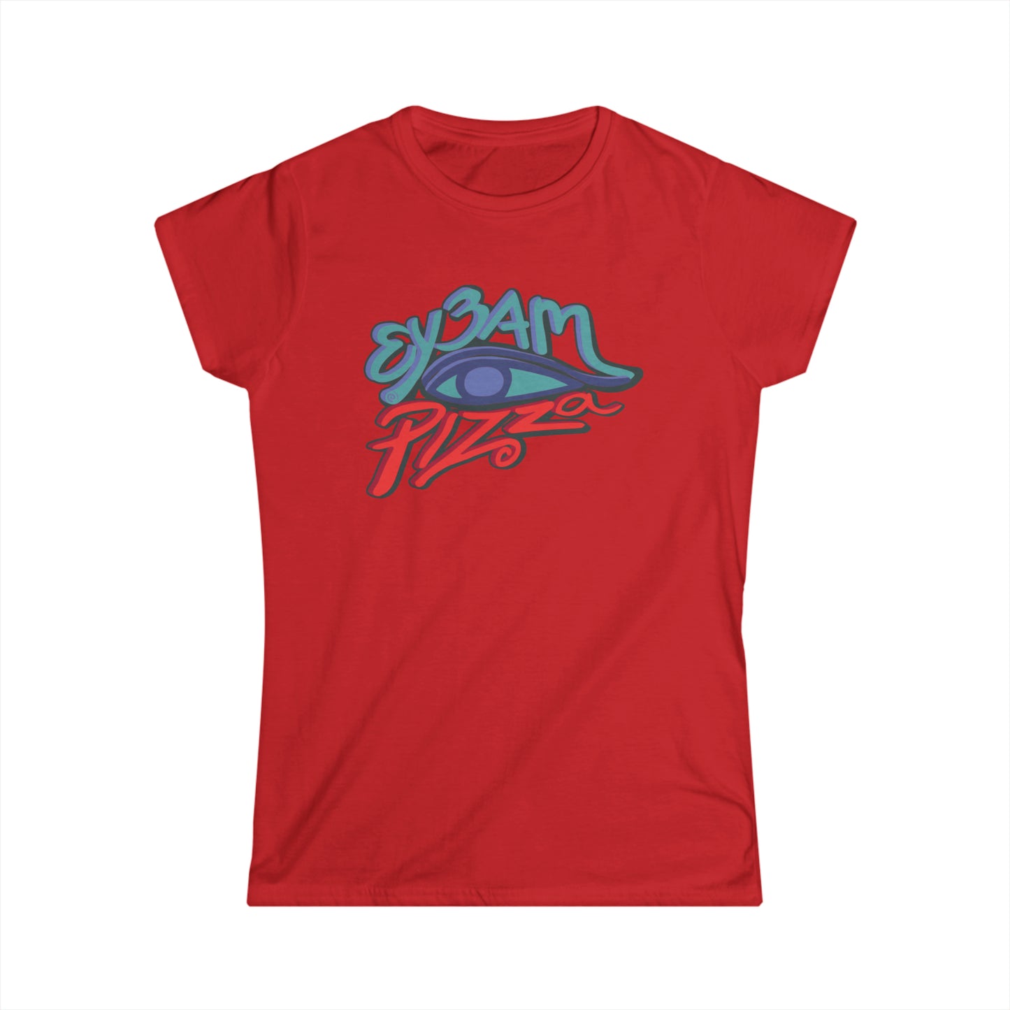 Women's Fitted Ey3am Pizza Tee