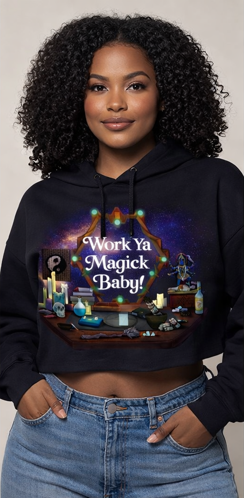 Work Ya Magick Crop Hoodie