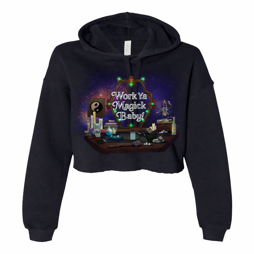 Work Ya Magick Crop Hoodie